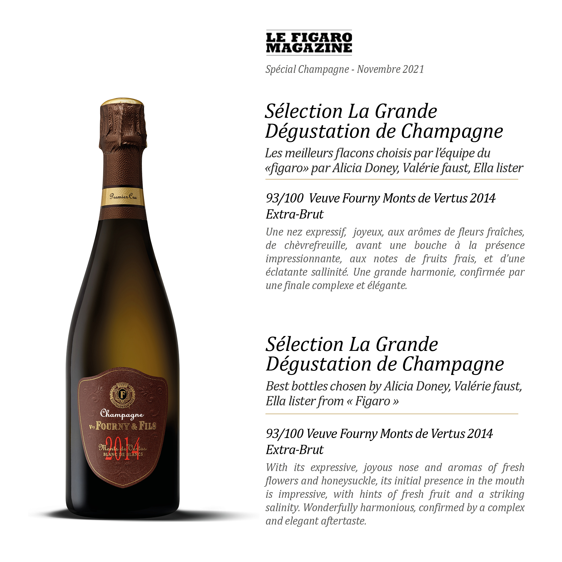Le Figaro Magazine - Sélection La Grande Dégustation de Champagne